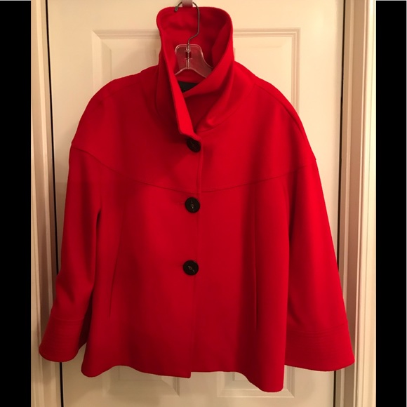 Zara Jackets & Blazers - Zara short coat- red